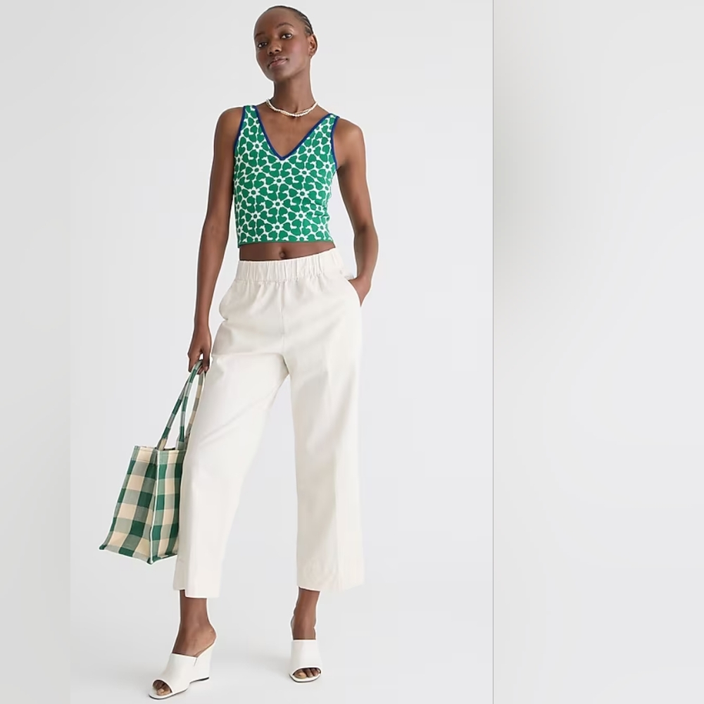J Crew Tall Astrid wide-leg chino pant